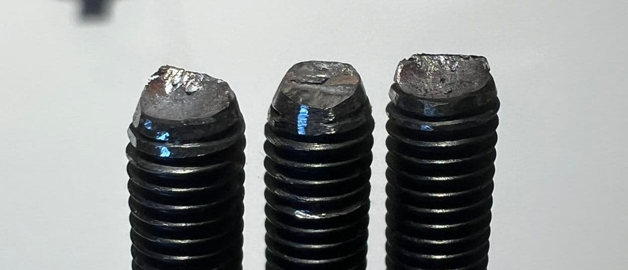 bolts with cut-off heads