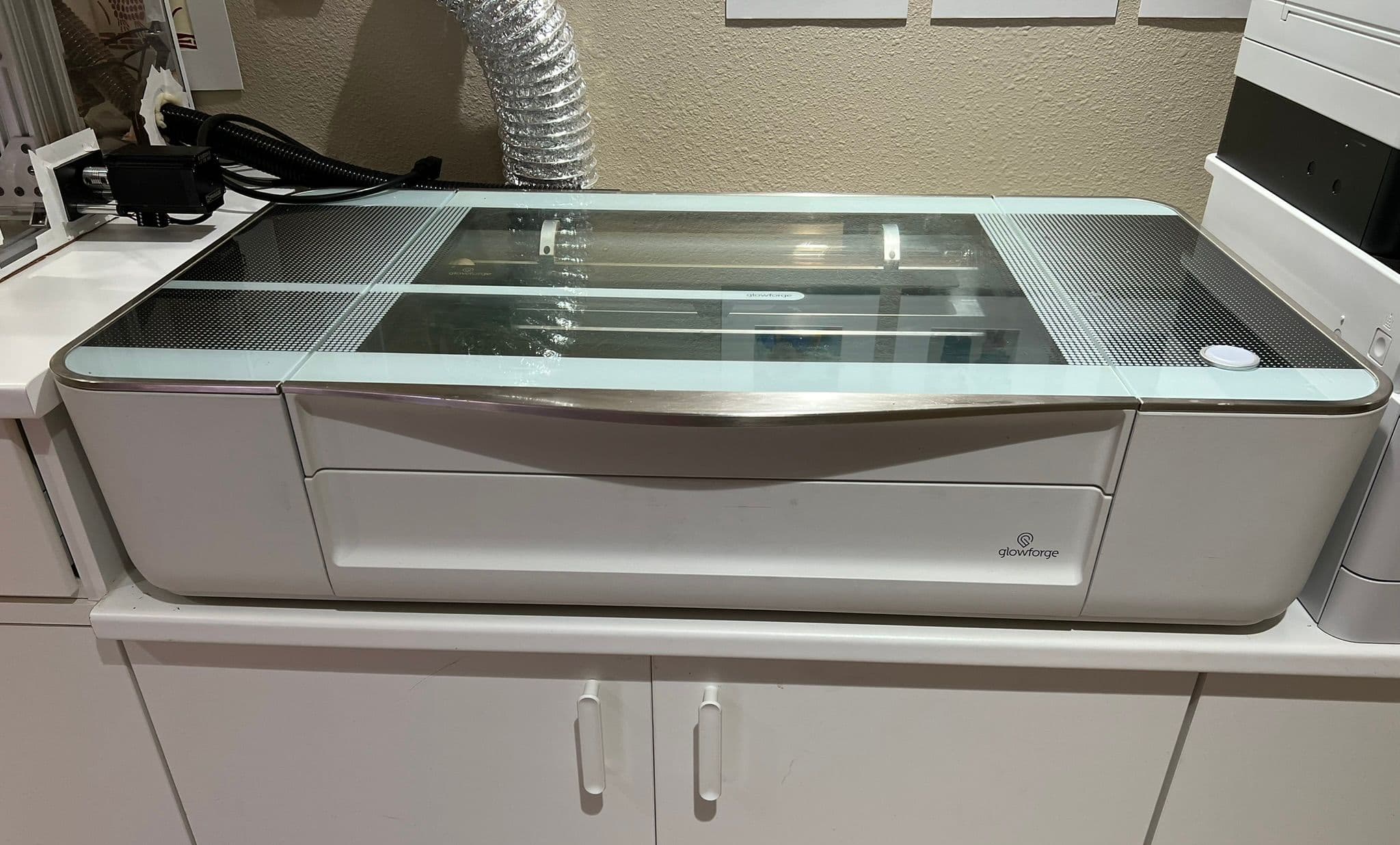 Glowforge. The glass top is a great counter extension. glowforge